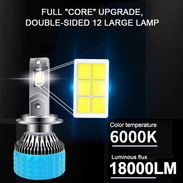 180W 18000lm lampu lampu LED terang 