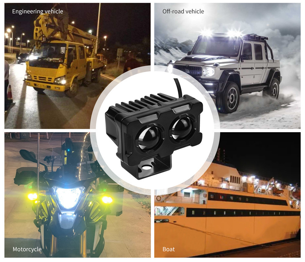 Lampu Mengemudi Bantu LED Sepeda Motor Square 