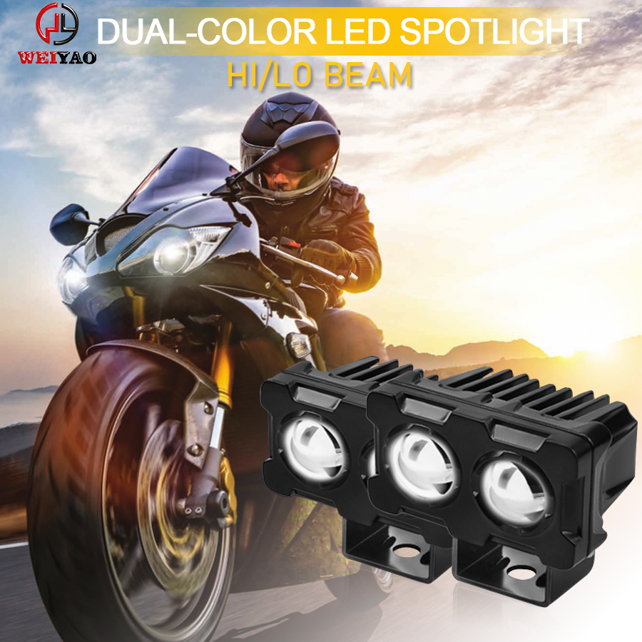 Detail Lampu Mengemudi LED LED DUKA Motor Dual