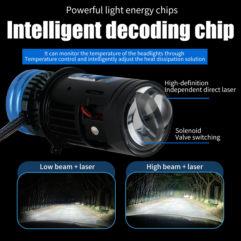 Seri T92 | Desain Baru Solenoid Valve H4 Projector Lensa LED Headlight Blubs Untuk Mobil