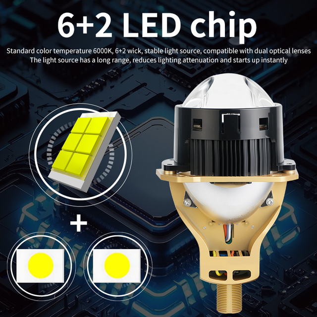 Seri T14 | 3 inci balok rendah tinggi non destruktif cangkir double rhd lhd bi led proyektor lensa lensa lampu lampu lampu