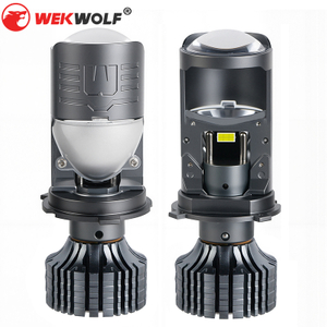 Lampu Mobil LED 80W/100W Tahan Air dengan Lensa Proyektor Mini H4 H4 