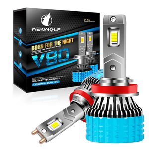 OEM ODM Bohlam Lampu Depan LED 12V-24V Tahan Air Tabung Tembaga Ganda 180W Daya Tinggi OEM ODM untuk Mobil