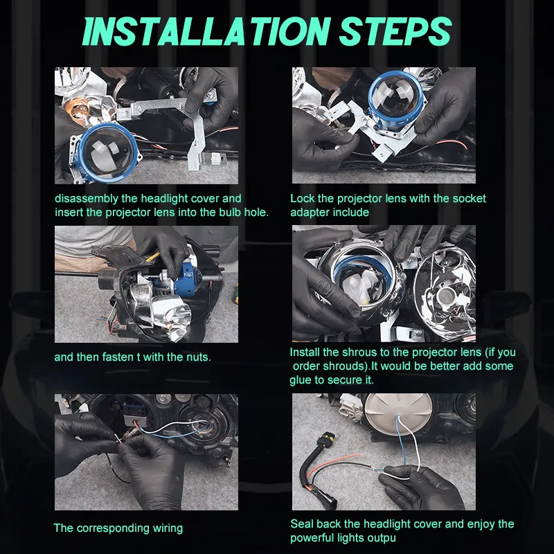 cara memasang lampu depan LED