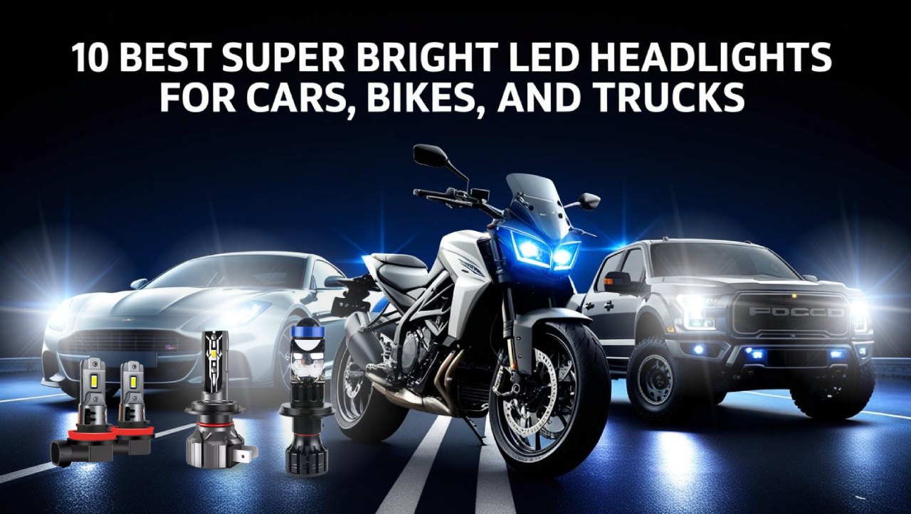 10 lampu depan LED super terang terbaik untuk mobil, sepeda, dan truk