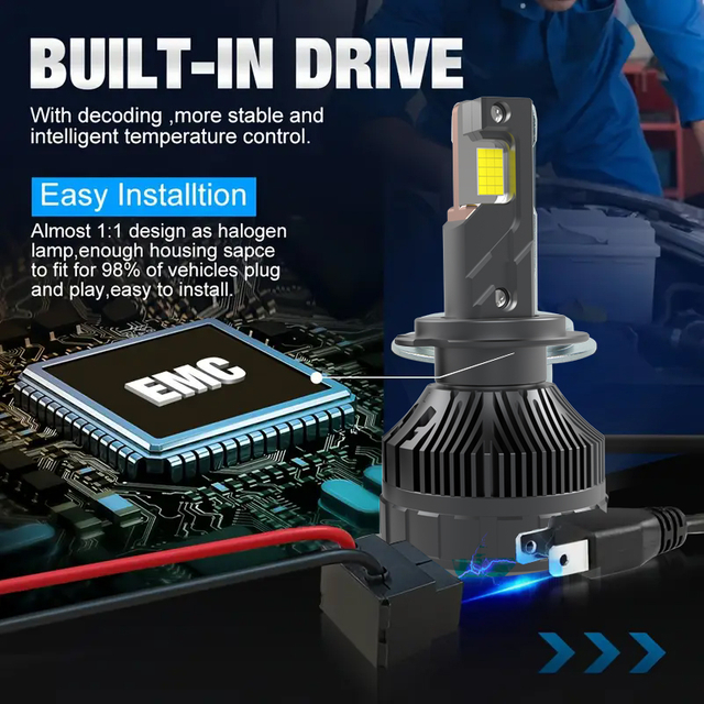 Kecerahan Tinggi 29000lm 12V 280W 9005/HB3 LED Headlight Bohl