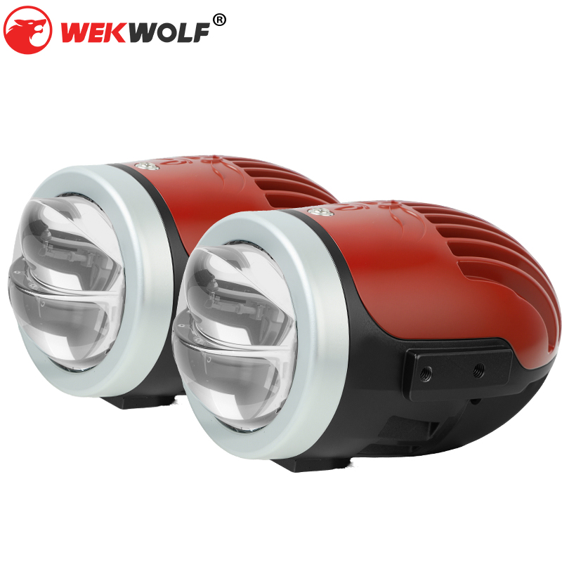 Aplikasi Remote Kontrol Berkualitas Tinggi Baru 2-Inch Dual Beam Projector Lensa LED Fog Light