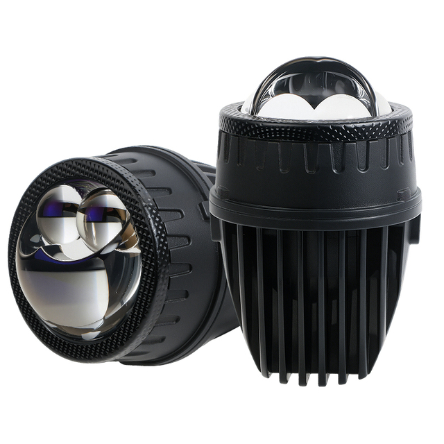 Grosir 2-Inch Direct Direct Balok Ganda BI Proyektor Lensa LED FOG Light for Car