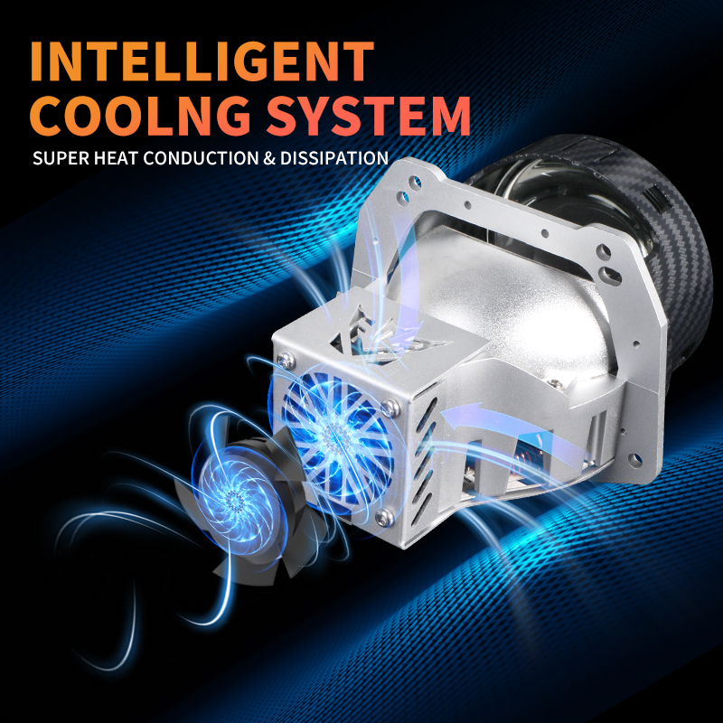 3.0inch 100W 6000K CUP Ganda Bi-LED Projector Lensa LENGKA LENGKAP Mobil dengan balok Hi/LO
