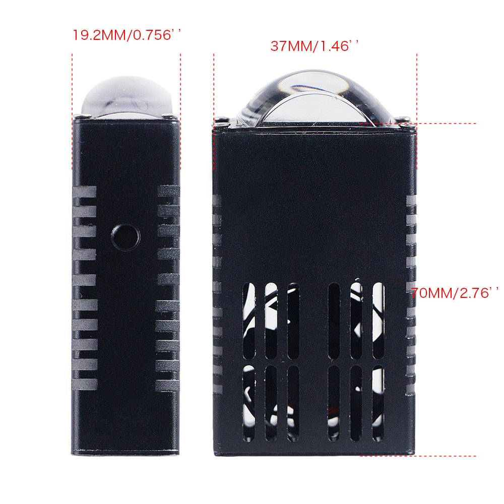 12V Super Brille Spotlights dengan Remote Control 65W 65W White dan Yellow LED Auto Grille Lights Laser Lensa Projector