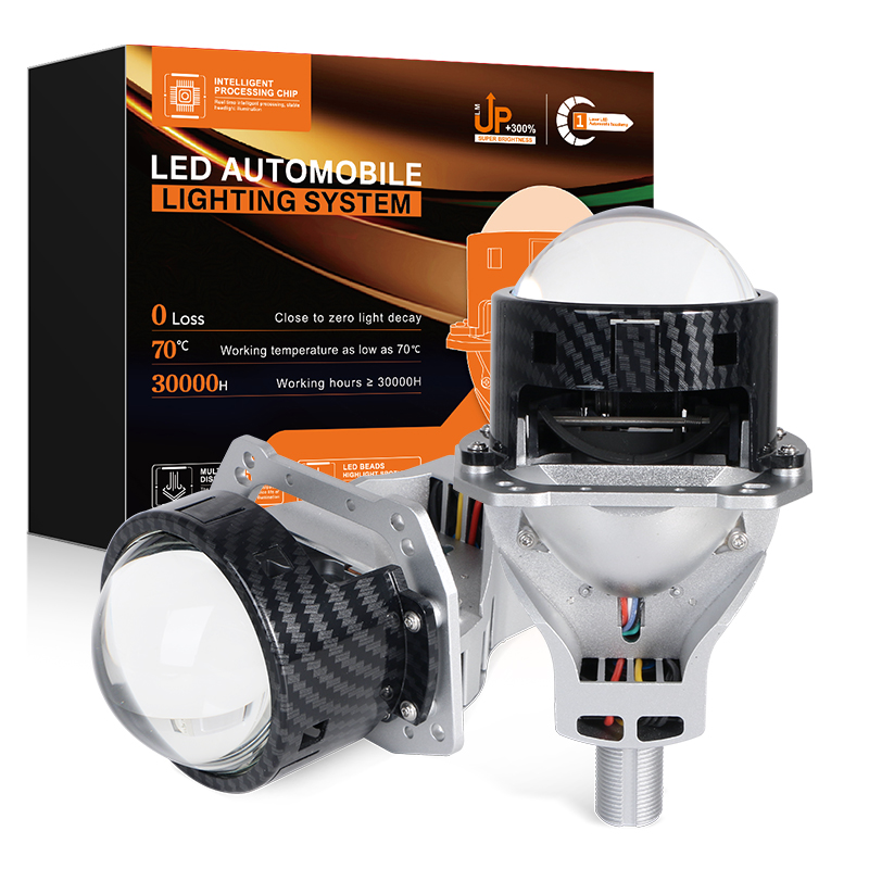 Seri T11 | 3,0 inci daya tinggi 110W/156W cangkir ganda Lensa Proyektor Lensa Lampu LED dengan Balok Hi/Lo