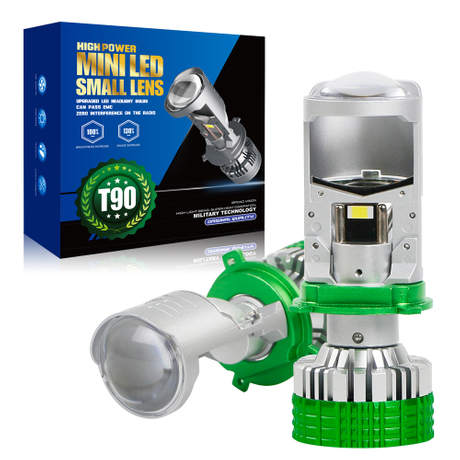 T90 Tricolor Series | 12V 6000K 4300K ​​3000K Bola lampu LED 3-warna dengan lensa proyektor