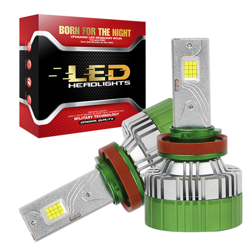 Penjualan Langsung Pabrik Tiga Tabung Tembaga Daya Tinggi 260W 26000LM Tegangan Lebar 12V-24V Bohlam Lampu Depan LED untuk Mobil & Truk