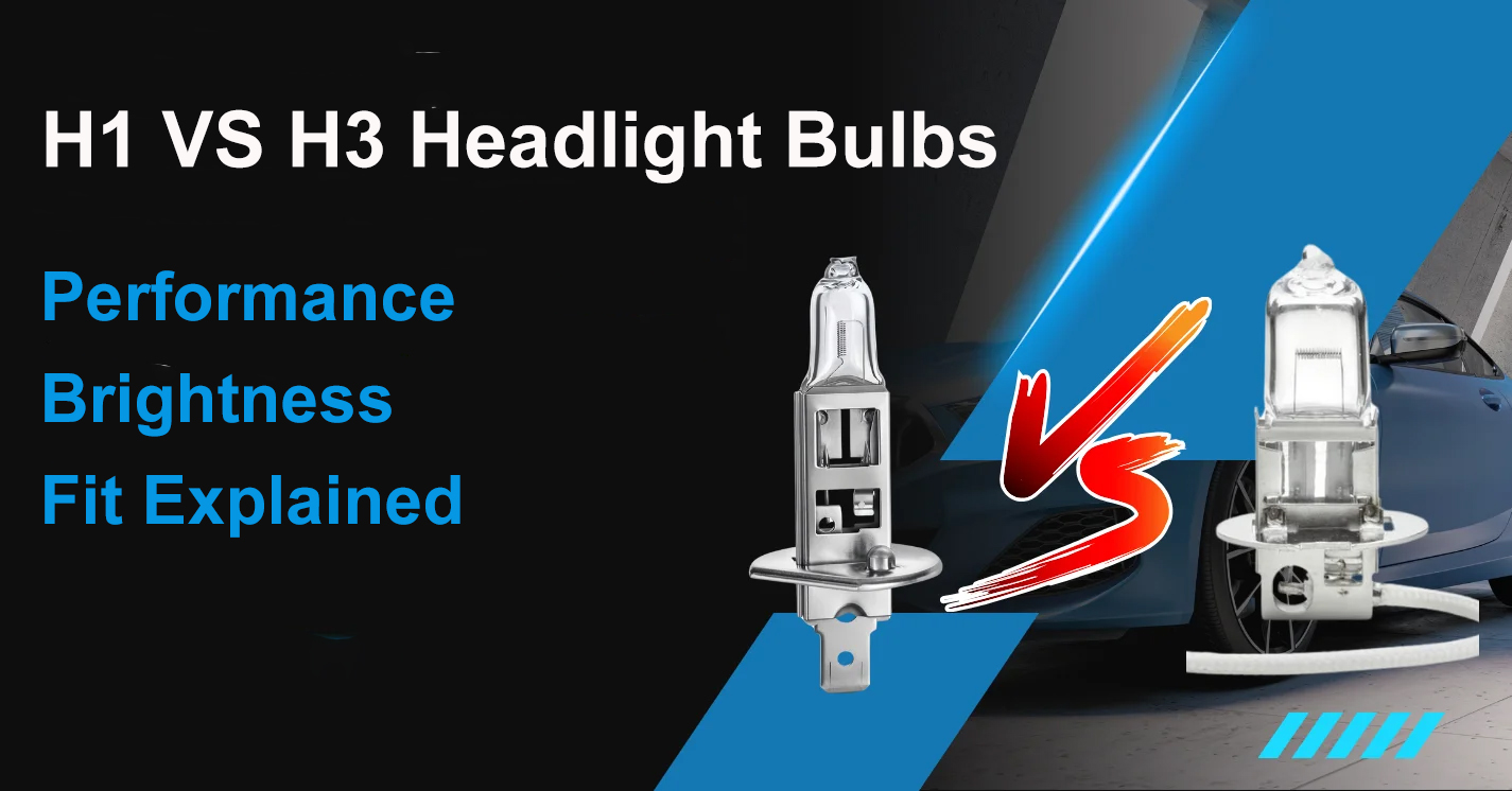 Bohlam Lampu Depan H1 vs H3 – Penjelasan Performa, Kecerahan & Kesesuaian