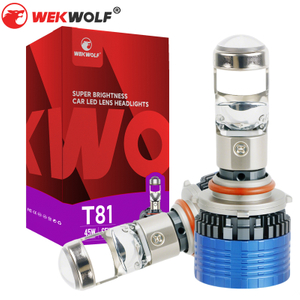 84W 6000K Upgrade Otomatis Lampu Depan Proyektor Kecil Lensa LED LED Headlight Bohl untuk Universal