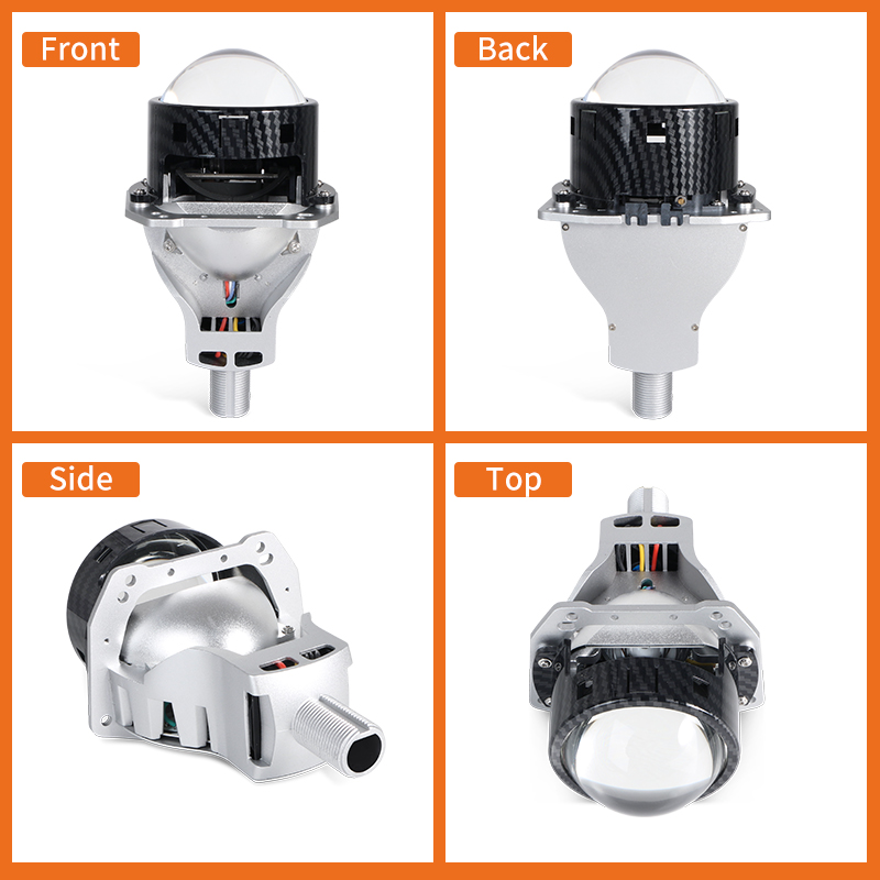 Seri T11 | 3,0 inci daya tinggi 110W/156W cangkir ganda Lensa Proyektor Lensa Lampu LED dengan Balok Hi/Lo