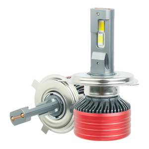 Penjualan Langsung Pabrik 140W Tabung Tembaga Ganda 6000K Bohlam Lampu Depan Mobil LED Putih Murni.