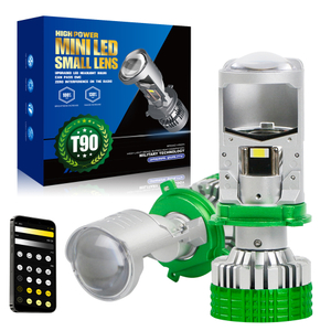 Mengubah warna 6000K 4300K ​​3000K 3000k mini proyektor Lensa lampu lampu LED dengan remote control