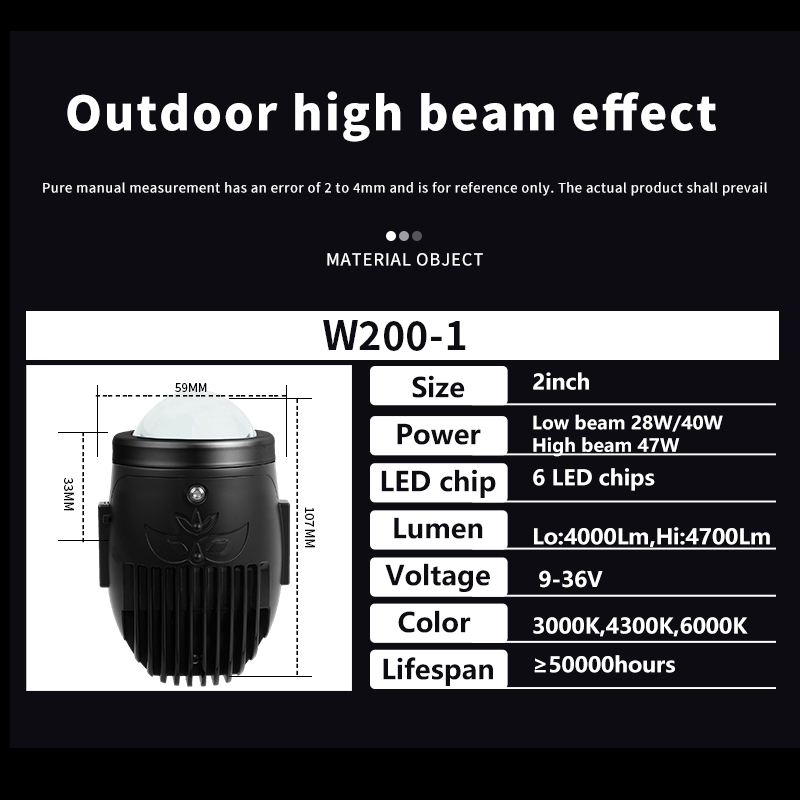 Lampu LED Kabut Lensa Kaca Proyektor Berubah Warna Laser 40W Super Terang