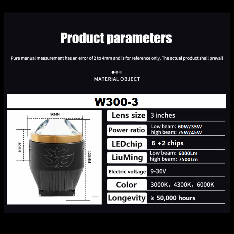 Grosir 3 Inci Tri-warna Dual Direct Mobil Bi Laser LED Lensa Proyektor Lampu Kabut 12V 75W untuk Toyota Honda Universal Lampu Kabut Retrofit