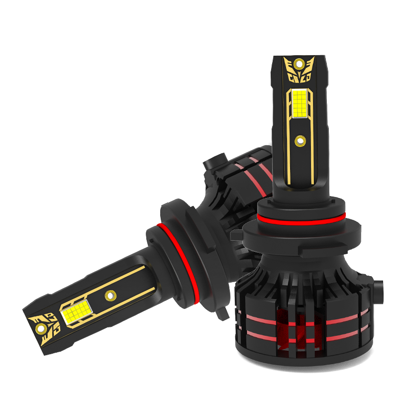 Otomotif 9005 9006 Bohlam Lampu Depan Led 12V 56W 5600Lumen 6000K Putih Sejuk IP68 Tahan Air OEM Bohlam Lampu Mobil LED