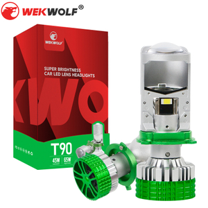 T90 Tricolor Series | 12V 6000K 4300K ​​3000K Bola lampu LED 3-warna dengan lensa proyektor