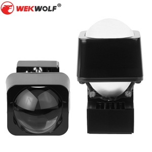 1,5 inci mini laser hi/lo balok proyektor lampu ganda lensa modul matrix mobil LED lampu lampu