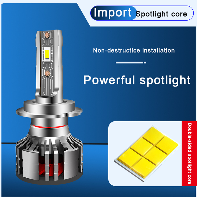 Grosir OEM/ODM 12V 60W Bohlam Lampu Depan Mobil LED Tahan Air 