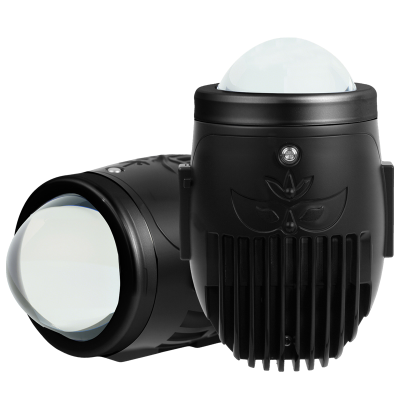 Lampu LED Kabut Lensa Kaca Proyektor Berubah Warna Laser 40W Super Terang