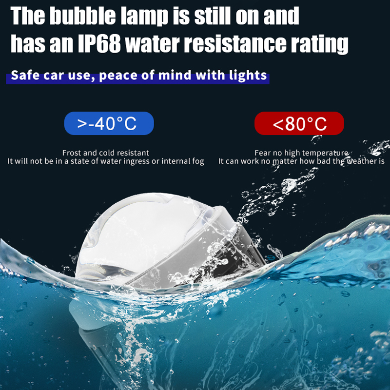 3,0 inci BI LED Proyektor Lensa Lampu LED LED dengan Kit Retrofit Headlight Reflektor Ganda