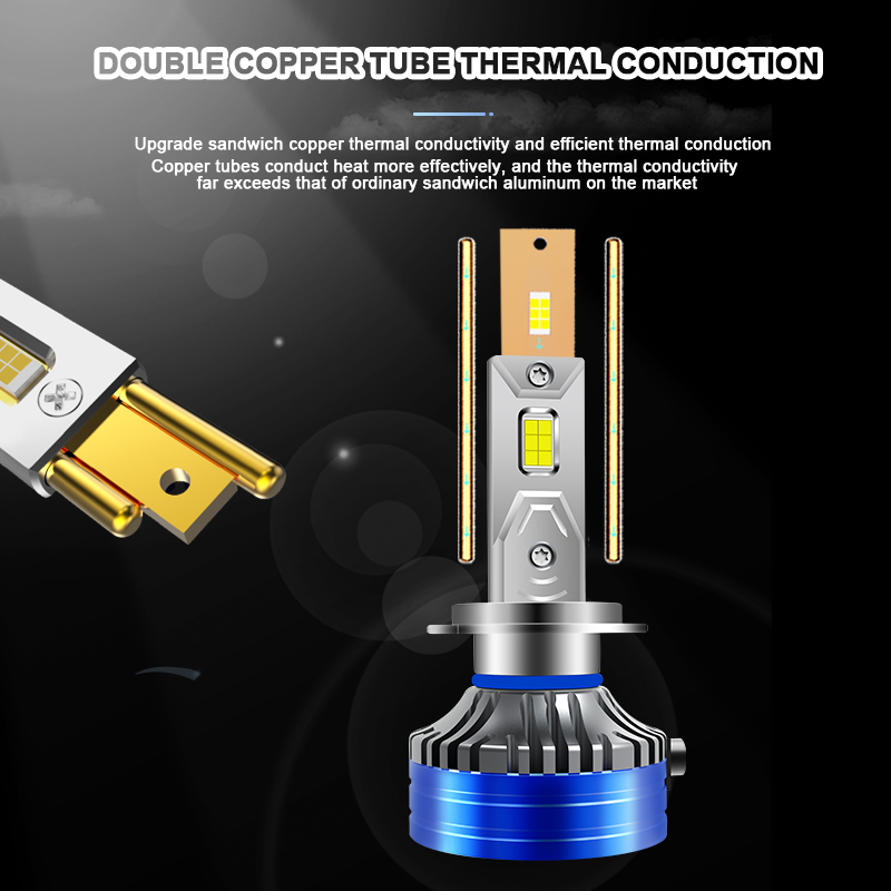 Bola lampu LED mobil 240W tinggi V60 H11