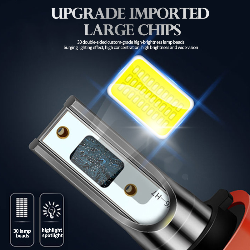 Grosir Bohlam Lampu Depan Mobil LED 12V Tahan Air Chip COB 4800LM 48W Super Terang