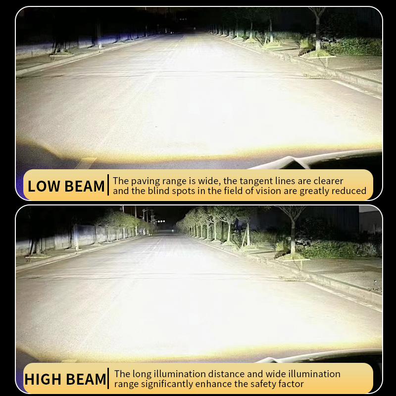 Seri T93 | All in One High/Low Beam Plug and Play Mini Projector Lensa LED Headlight Bohl H4