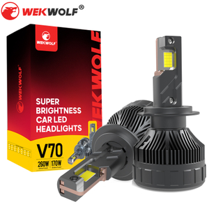 2025 New Super High Power LED Headlight V70 300W