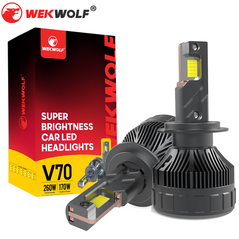 2025 New Super High Power LED Headlight V70 300W