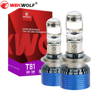 6000K Cool White 8400lm Mini Projector Lens Lensa LED LED Headlight Bulbs H7