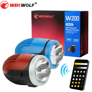 Aplikasi Remote Kontrol Berkualitas Tinggi Baru 2-Inch Dual Beam Projector Lensa LED Fog Light