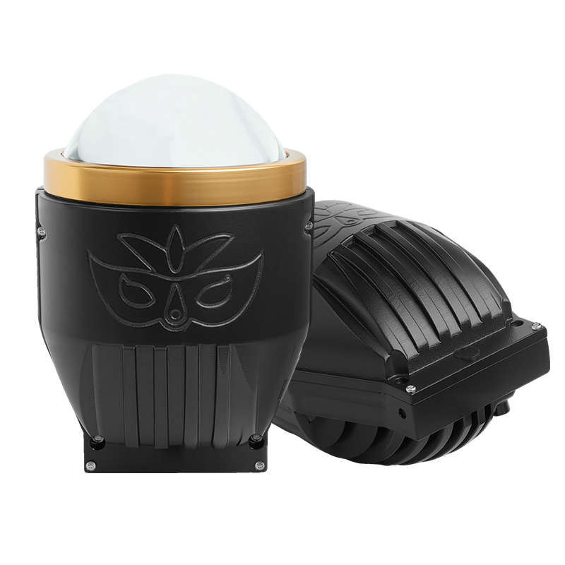 WEKWOLF 96W 9600lm Lampu LED LED Tiga Warna 3 Inch BI Laser Projector Lensa Lensa Kabut Untuk Mobil