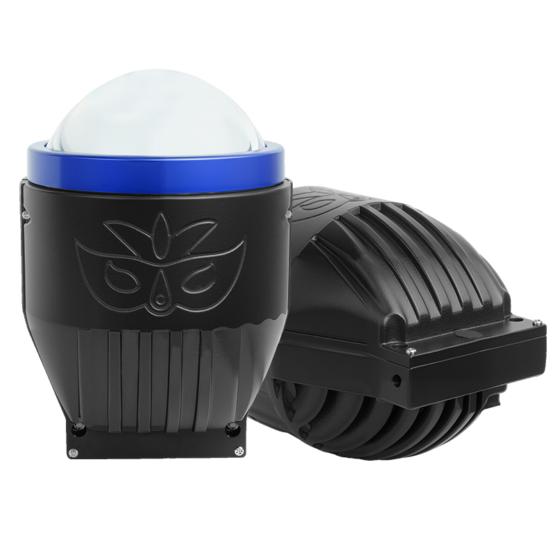 Waterproof 3 Inch Tiga Warna Balok Rendah Tinggi 3000K/4300K/6000K BI Projector Lensa LED FOG Light