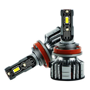 Lampu Depan Led Mobil 60W 6000LM Kustom Sistem Pencahayaan Otomatis CSP 3570 Chip 12V Bohlam Lampu Depan LED