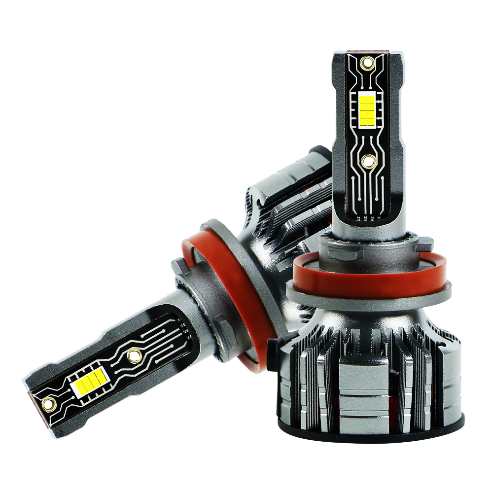Lampu Depan Led Mobil 60W 6000LM Kustom Sistem Pencahayaan Otomatis CSP 3570 Chip 12V Bohlam Lampu Depan LED