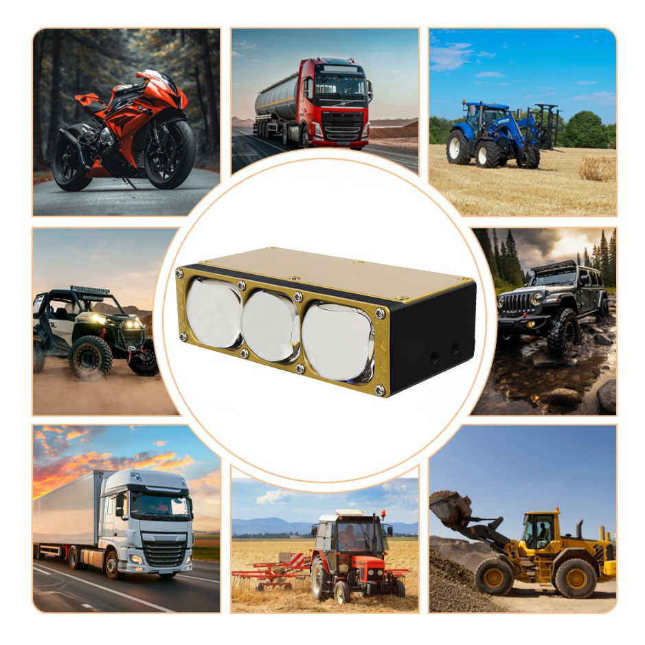 Lampu Sorot Mobil 170W Lampu Kisi Led Bi Lensa Biru 3 Mata dengan Kipas DRL Lampu Kerja Kabut Berkendara Lampu Tambahan Eksternal Truk Kendaraan Off-Road