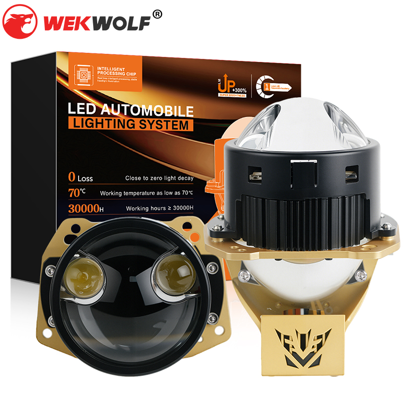  T13 Series | 3.0-inci 124W/164W Laser Dual Direct BI Projector Lens Lensa LED LED Headlight