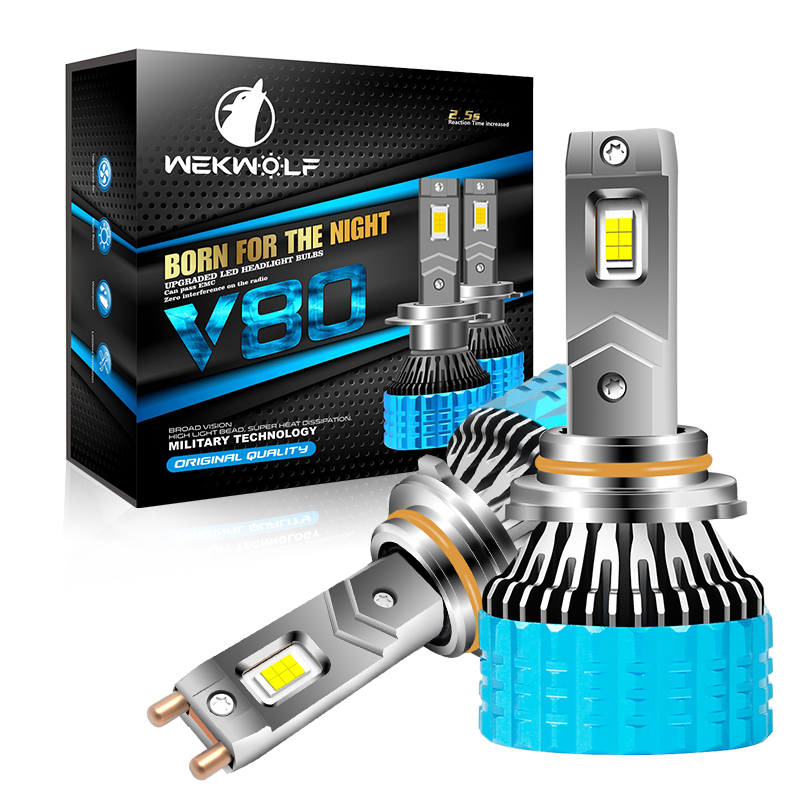 Grosir Disesuaikan Lumen Tinggi 18000LM 180W Tabung Tembaga Ganda 12-24V Bohlam Lampu Depan LED untuk Mobil