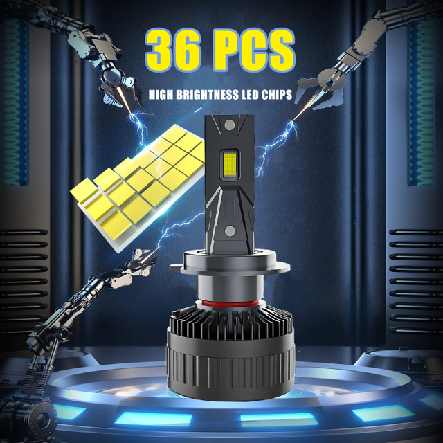 OEM ODM 130W 13000LM Tabung Tembaga Tunggal 6000K Bohlam Lampu Depan Mobil Universal Lampu Depan Led Otomatis