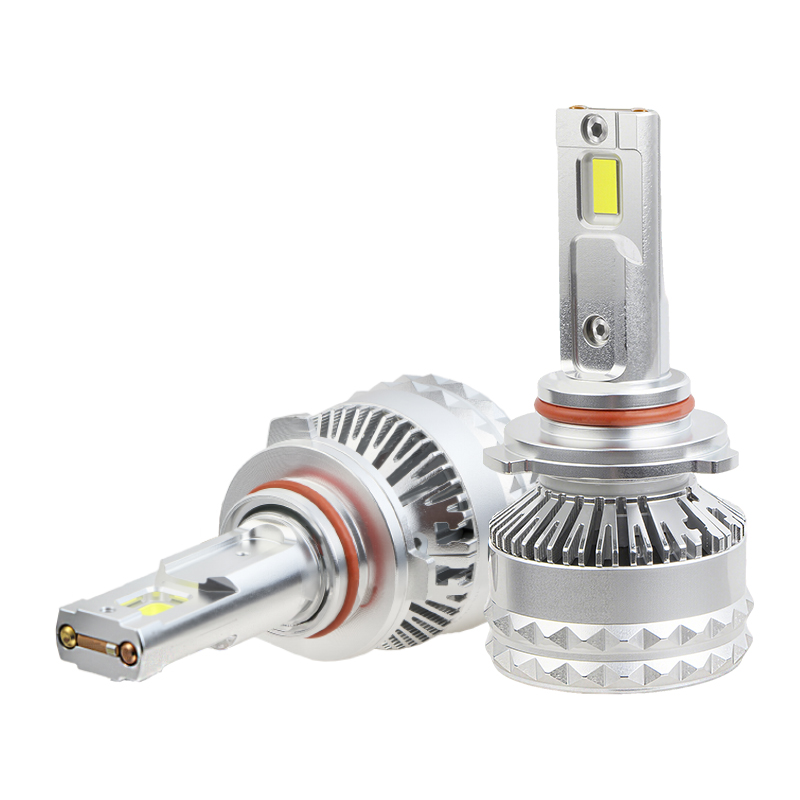 OEM/ODM Bohlam Lampu Depan LED 12000LM Daya Tinggi Tabung Tembaga Ganda 200W Bohlam Lampu Mobil Canbus Plug & Play