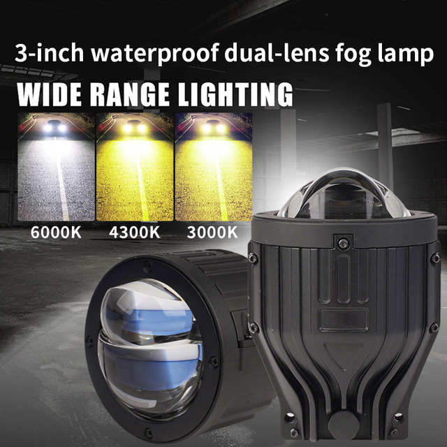 Kualitas terbaik Waterproof 116W 3-inci lensa lensa langsung LED LED FOG Light