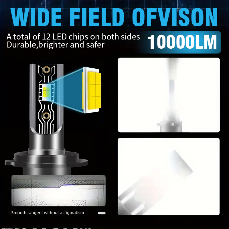 Grosir CSP 3570 Chips 6000K 60W 6000LM Otomotif Lampu LED Headlight