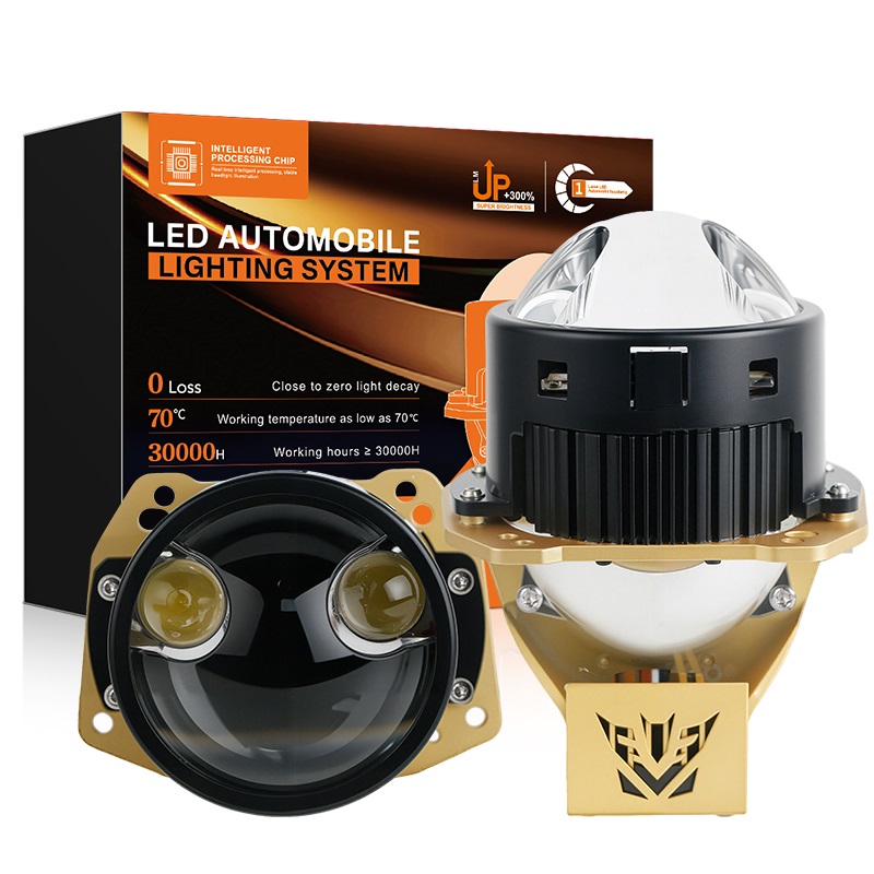  T13 Series | 3.0-inci 124W/164W Laser Dual Direct BI Projector Lens Lensa LED LED Headlight