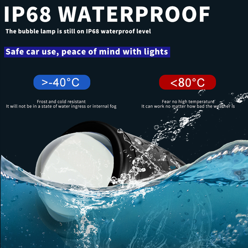 Lampu LED Kabut Lensa Kaca Proyektor Berubah Warna Laser 40W Super Terang